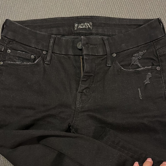 MOTHER denim The Looker Ankle Fray Guilty As Sin jeans 24 - Picture 4 of 8